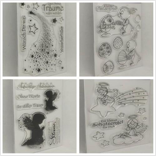 German Clear Stamp/Seal for DIY scrapbooking/photo album Decorative clear stamp sheets A6038