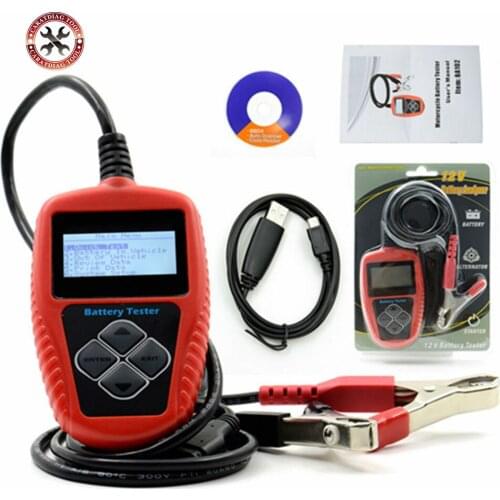 Original QUICKLYNKS Motorcycle Battery Tester BA102 LCD Display 12V Battery Tester scanner Free Shipping