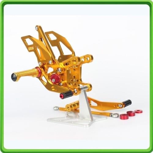 FULL-REV RACING Adjustable Rearsets Rear set sets Foot Rest Pegs Pedal For Yamaha R1 YZF-R1 2009 2010 2011 2012 2013 2014 Gray