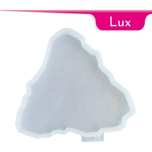 Mold-it Lux Single Triangular Geode Silicone Mold Epoxy Resin Mold Diy Silicone Making Molds Mould Crystal Craft UV Frame Plate