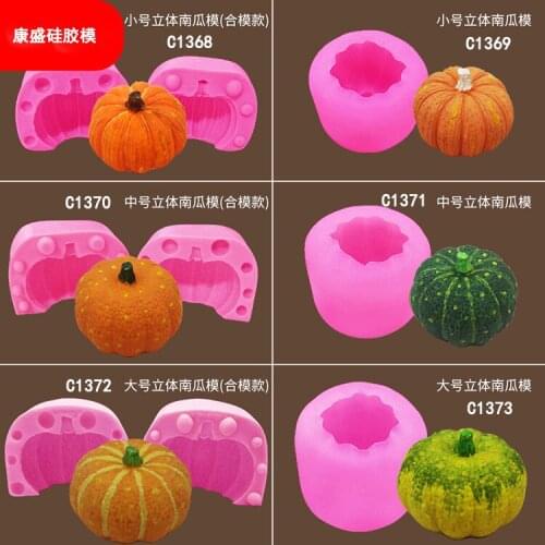 Halloween Pumpkin Series Stereo Mousse Cake Mould Chocolate Fondant Mold Aromatherapy Gypsum Candle DIY Kitchen Products