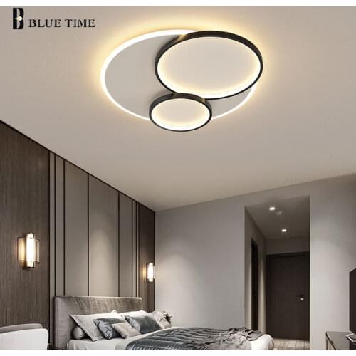 Round Circle Modern Led Ceiling Lamp For Living room Dining room Bedroom Kitchen Adjustable Home Ceiling Light Acrylic Fixtures