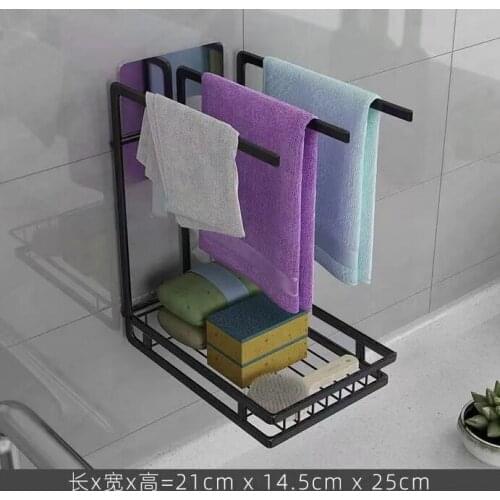 Dishcloth rack, kitchen supplies rack, dishcloth rack, wall towel rack, kitchen rack