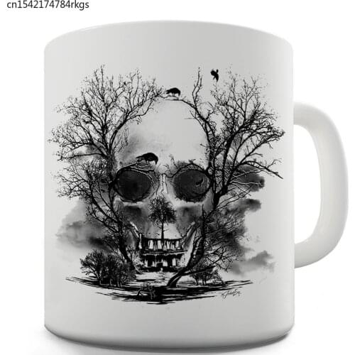 Scary Trees Skull 11 OZ Funny Mug