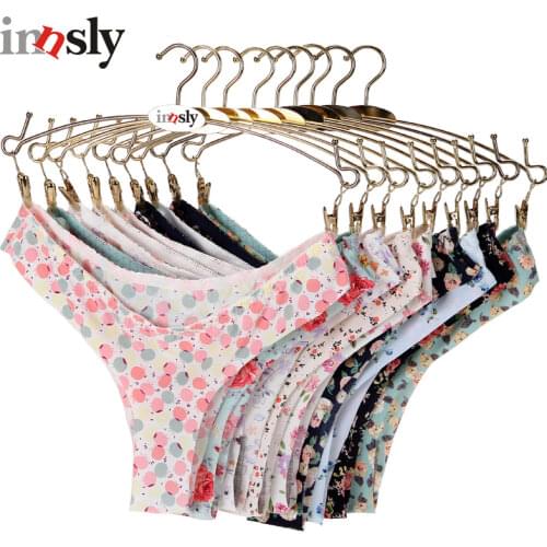 Women Sexy Thongs G String Low Waist Tanga Briefs Panties Ladies Seamless Intimates Ultrathin Lingerie Printing Female G-String