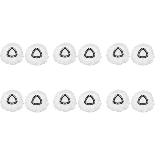 12Pack Spin Mop Replacement Heads,Microfiber Mop Refill, Mop Replacement Heads for Spin Mop