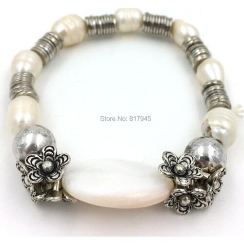 2015 New Euro Jewelry Wholesale Charm Bracelet bangles for women vintage antique silver bracelet