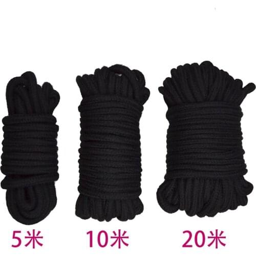 5m/10m/20mSex Slave Bondage Rope Thick Cotton Restraint Erotic Role play Toys Soft Cotton Rope For Couples Adult Games Product