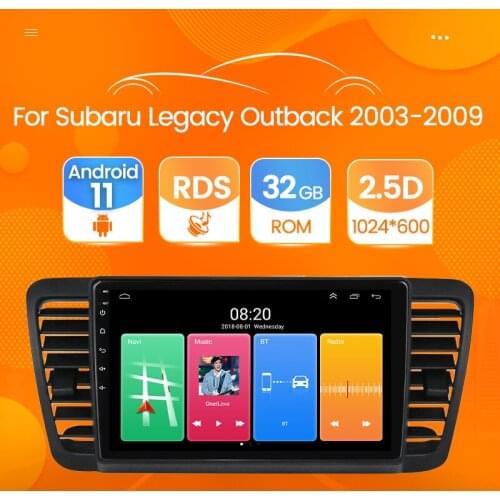 Quad Core Android 11 Car Radio For Subaru Outback 3 Legacy 4 2003-2009 2din GPS Navigation Multimedia Video Player NO 2 din DVD