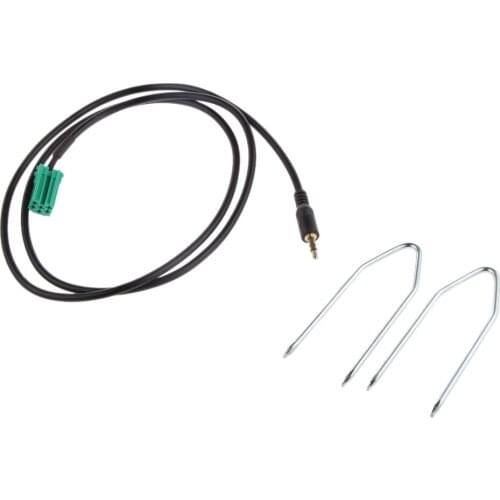 Car Audio AUX IN Input Interface 3.5mm Male Cable For MP3 Ipod