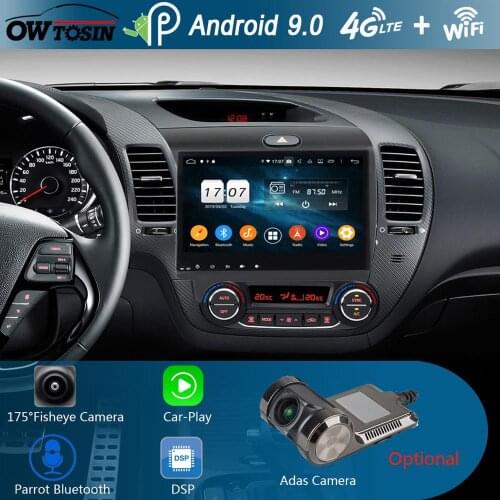 9" 8Core 4G+64G Android 9.0 Car Multimedia Player For Kia K3 Forte Cerato 3 2013 2014 2015 2016 2017 GPS Radio Parrot BT