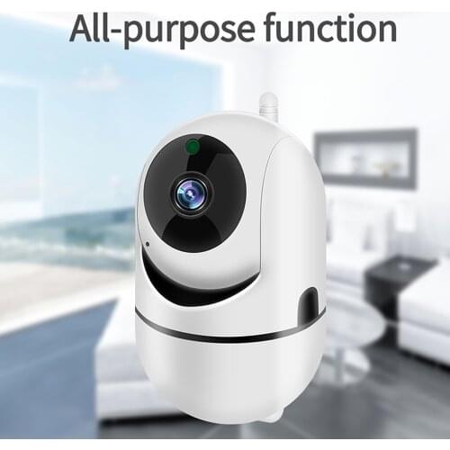 WiFi Security Camera Home Indoor Wireless Tracking Motion Detector with HD Night View US Plug 1080P HD Video Baby Monitor
