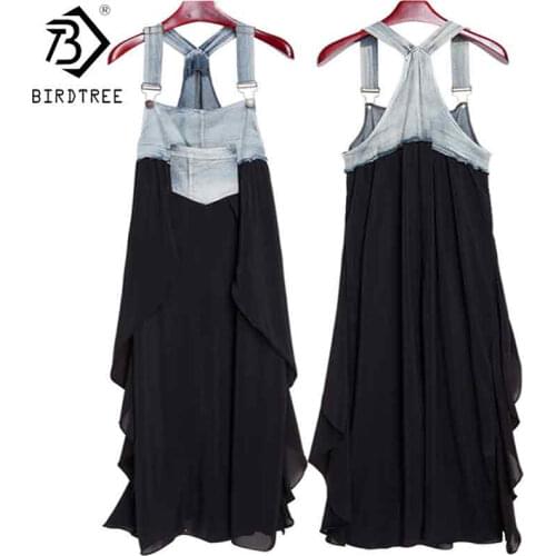BIRDTREE TB Plus Size Summer Dresses