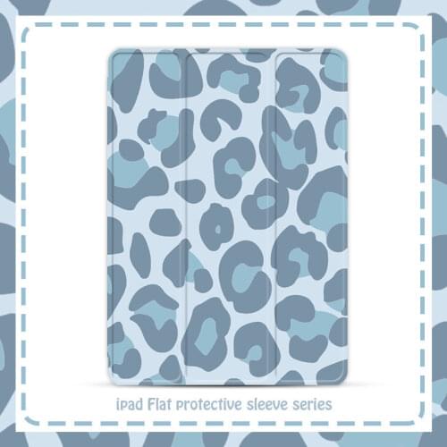 Leopard Case for iPad Air 4 2020 10.5 Air 3 Cover 10.2 7th 2021 Pro 11 Case 2018 Air 2 9.7 Mini 5 Funda Blue Shell for Ipad 9.7