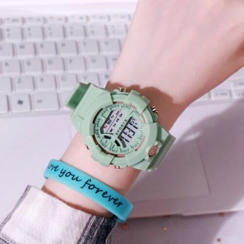 Digital Watch For Men Women Boys Girls With 5 Popular Color Sports Alarm Clock Stop Watch Function