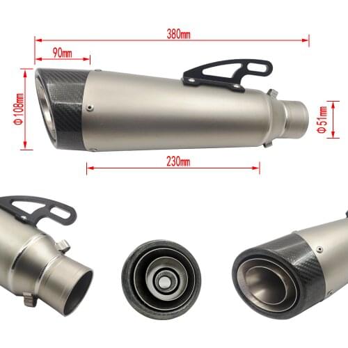 CRAZY OLD MAN Exhaust Pipes And Mufflers For Motorcycles