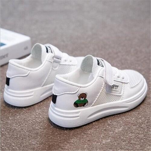 Childrens shoes 2021 summer new fashion girls' printed casual shoes student net kids' Shoes Boys' soft sole antiskid sneakers