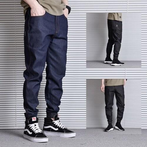 Japanese Vintage Fashion Men Jeans High Quality Original Raw Denim Cargo Pants Streetwear Designer Hip Hop Jogger Jeans Trousers