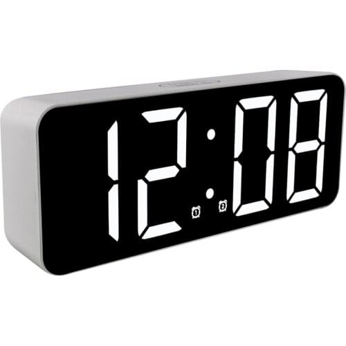 1pc Calendar Temperature Table Clock Digital Led Desk Clock without Battery