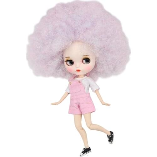 ICY DBS Blyth Doll 1/6 BJD joint body pale violet curly hair 30cm nude doll toy anime girls gift