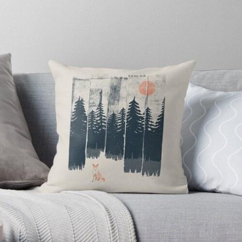 A Fox in the Wild... Throw Pillow Cushion Cover Polyester throw pillows case on sofa home living room car seat decor 45x45cm