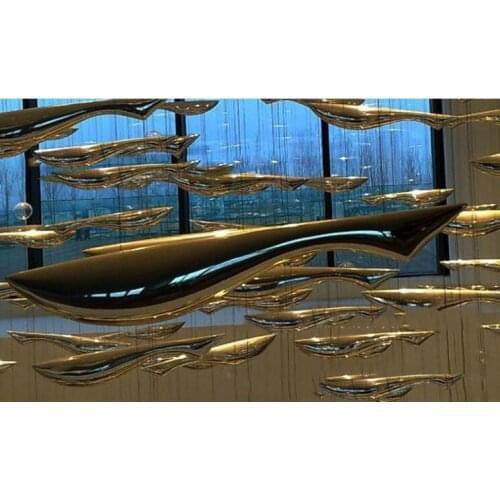 Fish chandelier sales office sand table store decoration hotel store ceiling hanging piece aquarium