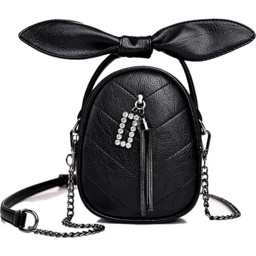 Fashion Female Leather Handbags mini Shoulder Bag Small Crossbody Bags for Women Bowknot Messenger Bag Purse sac femme T123008