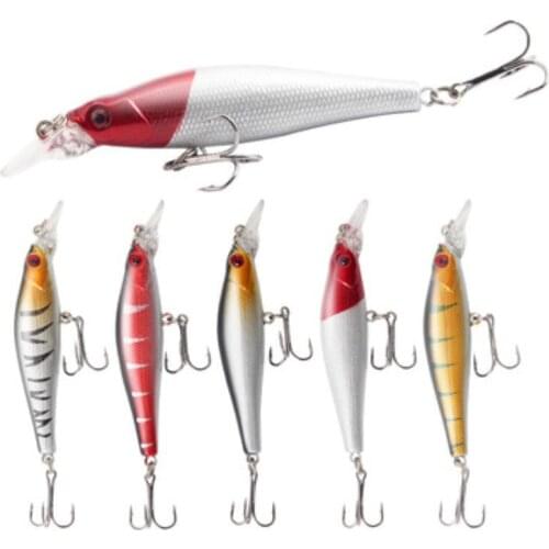 New Fishing Luya Bait Plastic Tongue Version of Hard Bait Mino 8.8cm8.5g Middle and Upper Fishing Bait Perch Predator