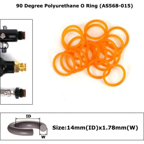 New Polyurethane O Ring 100PCS CO2/HPA/AIR Paintball Tank (AS568-015/RED)