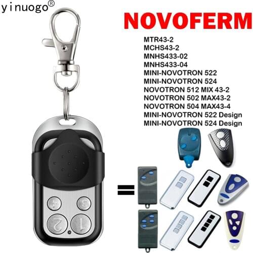 NOVOFERM MNHS433-04 NOVOTRON 512 MIX 43-2 Remote Control NOVOFERM MINI-NOVOTRON 522 524 Garage Door Remote Control Replacement