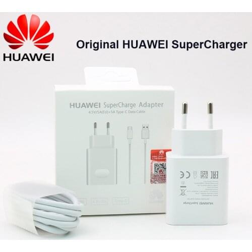 Original Huawei 4.5V 5A Supercharge Quick Charger For Huawei P20 Pro P20 Lite Mate 10 Mate 20 Pro 5A Type C-Cable