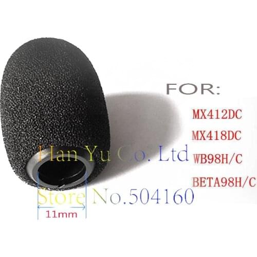 2pcs Foam Cover Windscreen For Shure MX418DC MX412DC WB98H/C BETA98H/C Instrument Microphone