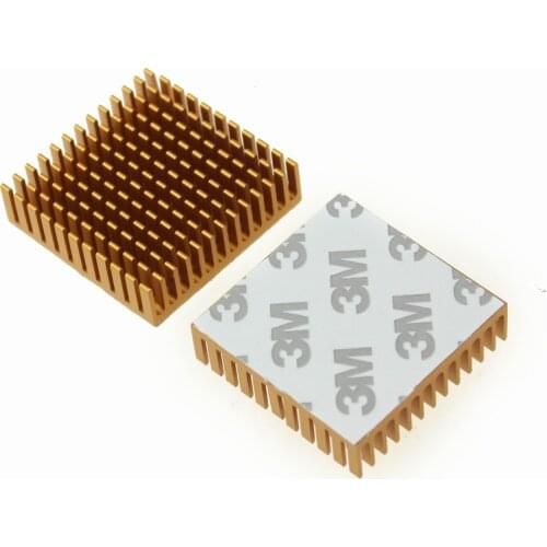 Gdstime Golden 10 Pieces 40X40X11mm Heatsink for Electronic Cooling Cases 40mm x 11mm