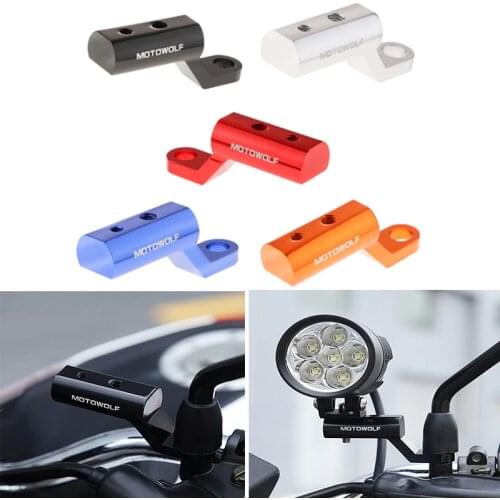 7/8' Universal Motorcycle Rearview Mirror Extender Expansion Bracket Adapter Holder Mount Handlebar Extension Stands Support