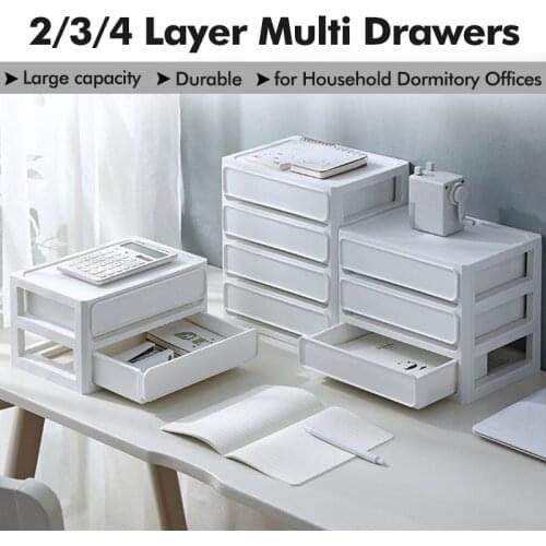 Cosmetic Drawer Makeup Organizer Jewelry Container Storage Box Multi-layer Bathroom Desktop Holder