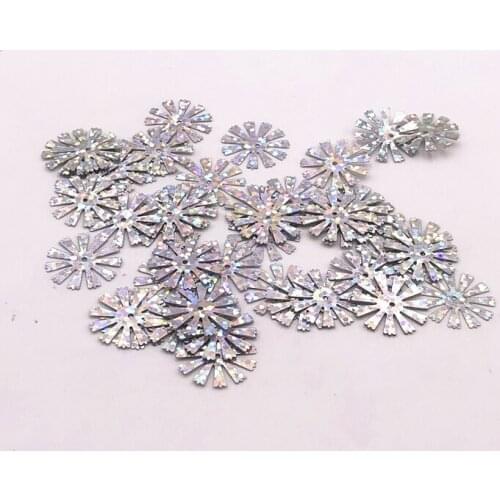 10g/200pcs/pack 16mm Snowflake PVC Sequins With 1 Center Hole Paillettes Christmas Ornaments DIY Clothes Lentejuelas accessories