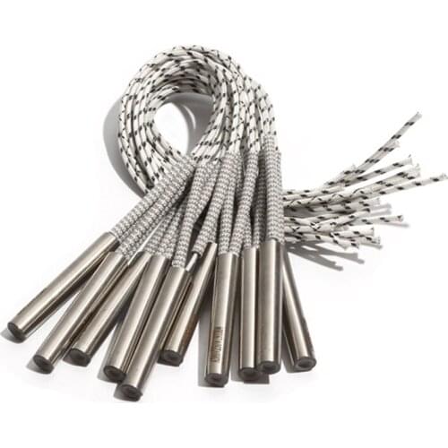 2PCS 15mm 62~75mm 316SUS Single-End Heating Tube Cartridge Heater Cylindrical 380W/400W/410W/430W/450W Electric Element