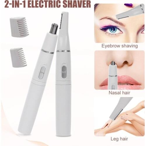 2 in 1 Trimmer Electric Precision Shaver Styler and Hair Removal Tool Portable Sleek Design for Women SK88