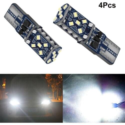 4Pcs T10 W5W LED Car Parking Lights Auto Wedge Turn Side Bulbs Reading Dome Lamp