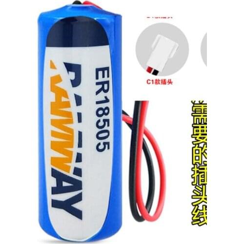 5PCS ER18505 18505M 18505 lithium battery 3.6V 4000mah PLC control in Li-ion batteries red plug battery