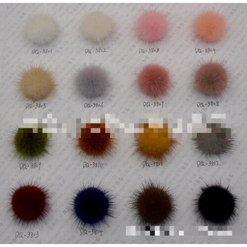 50pcs Diy Pompon 4cm Mink Pompoms Fur Balls For Sewing On Knitted Keychain Earring Shoes Hats Fur Pom Pom Diy Crafts Accessories