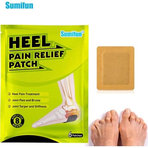 6Pcs Foot Rheumatoid Arthritis Plaster Pain Relief Patch Treatment Heel Bone Achilles Tendonitis Patch Foot Care Herbal Patches