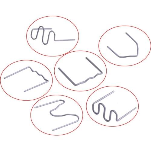 6x100pcs 0.6/0.8mm Stapler Staples Silver Stainless Steel for Plastic Welder Tool Car Damaged Bumper Repair Kit Accessories