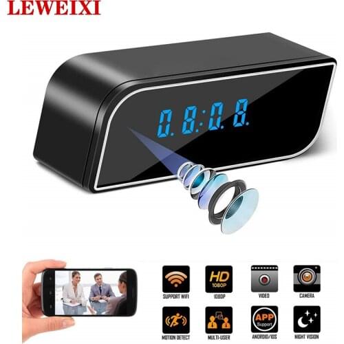 1080P Wireless Mini Camera Wifi secret clock monitoring, infrared night vision detection remote monitoring camera mini homecamer