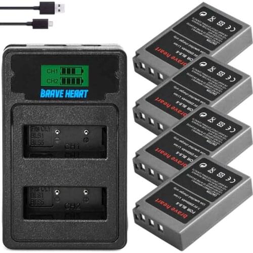 BLS50 PS-BLS5 BLS-50 BLS5 Battery for Olympus PEN E-PL2,E-PL5,E-PL6,E-PL7,E-PM2,E-M10,E-M10 II,Stylus1