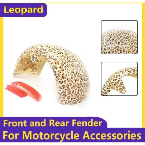 Leopard 10x6.00-5.5 10x6.00-6 Citycoco Fender Shell Flaps Front and Rear Fender Mudguards with Taillight Reminder