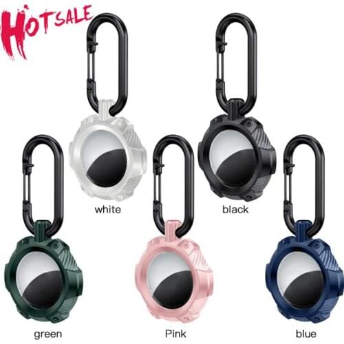 For Apple Airtag Case Armor Protective Case With Keychain Shockproof Cover For Apple Airtag Tracker TPU Anti-Lost Device Case