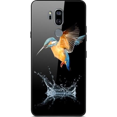 For LG G7 ThinQ For G7 One For G7 Fit Phone Case Tempered Glass Case Phone Cover Fitness Back Bumper Series 1