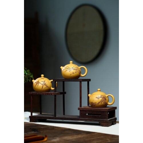 Zhang Mengxues hand-painted Chinese small capacity household teapot