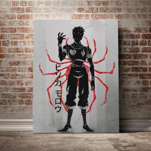 Hisoka HXH hunter and Hunter Poster Framed Wooden Frame Canvas Wall Art Decoration prints for living room Home decor painting